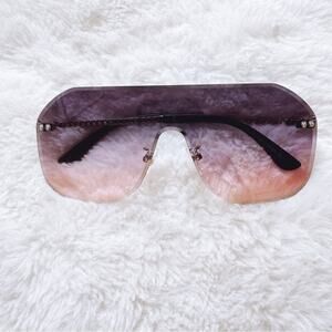 Piper Clear Purple & Pink Single-Lens Sunglasses